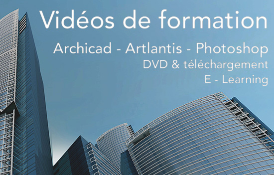  Formation Archicad en vidéos - tutos - dvd ou téléchargement